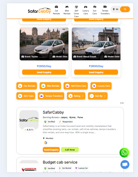 Safar Cabby — Mobile App